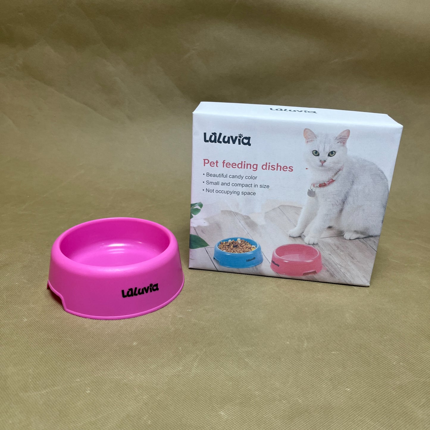 Luluvia Pet feeding dishes, Pet Plastic Bowls, Plastic Dog Bowls for Puppy Dogs, Reusable Dog Food Bowl