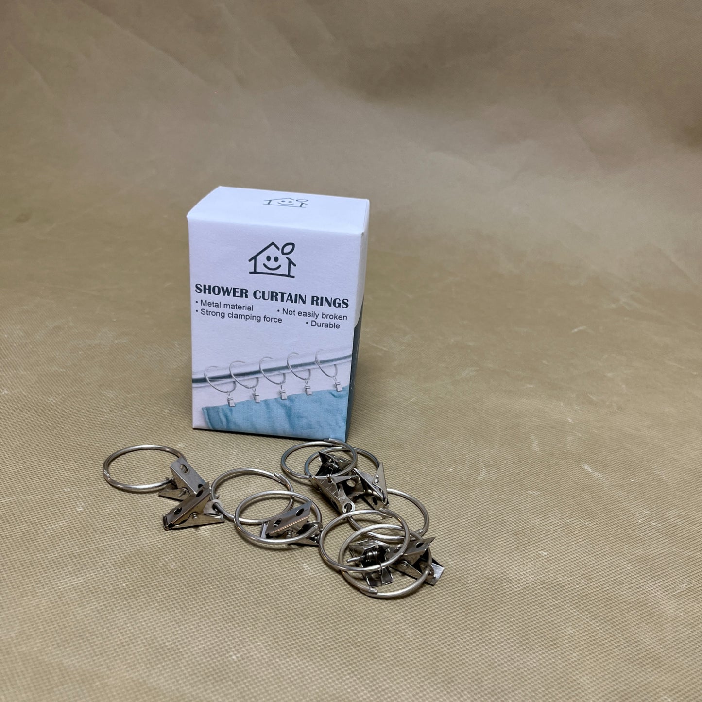 Shower curtain rings , Rustproof Decorative Shower Curtain Rings Metal Round Shower Hooks for Bathroom Shower Rod