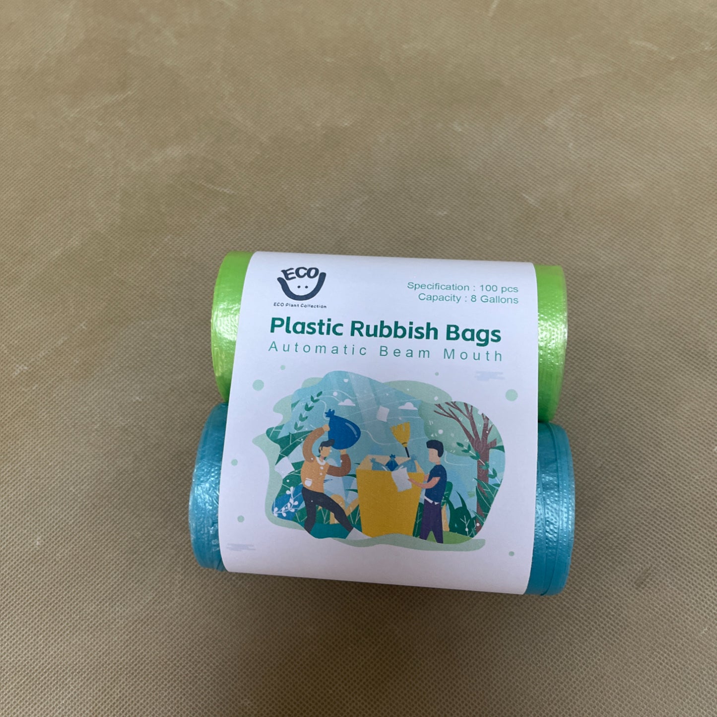 ECO Plant Collection Rubbish bags of paper or of plastics, Bathroom Trash Bags, for Restroom, Home