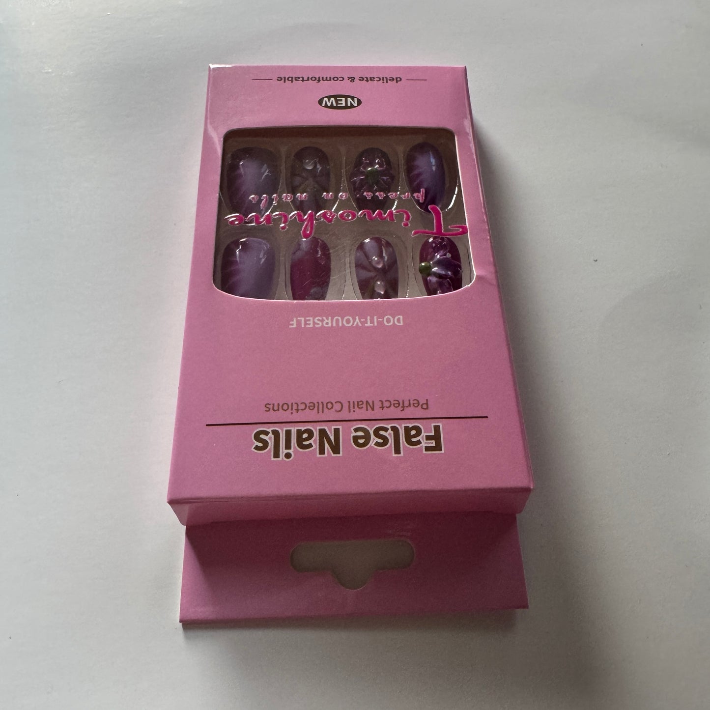 Timoshine False nails, Reusable Glue On Nails, Gel Fake Nails for Women, Stick On Nails Kit