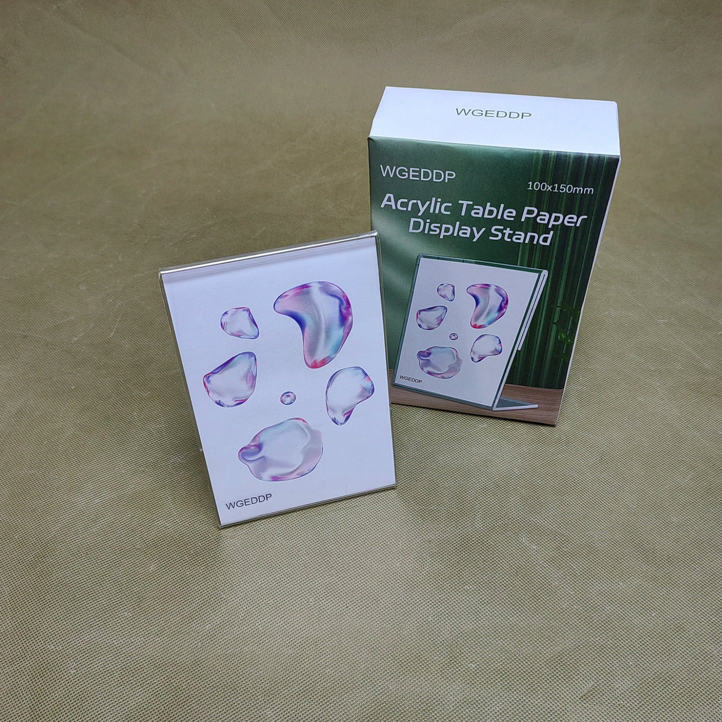 WGEDDP Display stands,Clear Plastic L Shape Table Paper Display Stand, Suit for Displaying Posters, Picture, Flyers, Menu