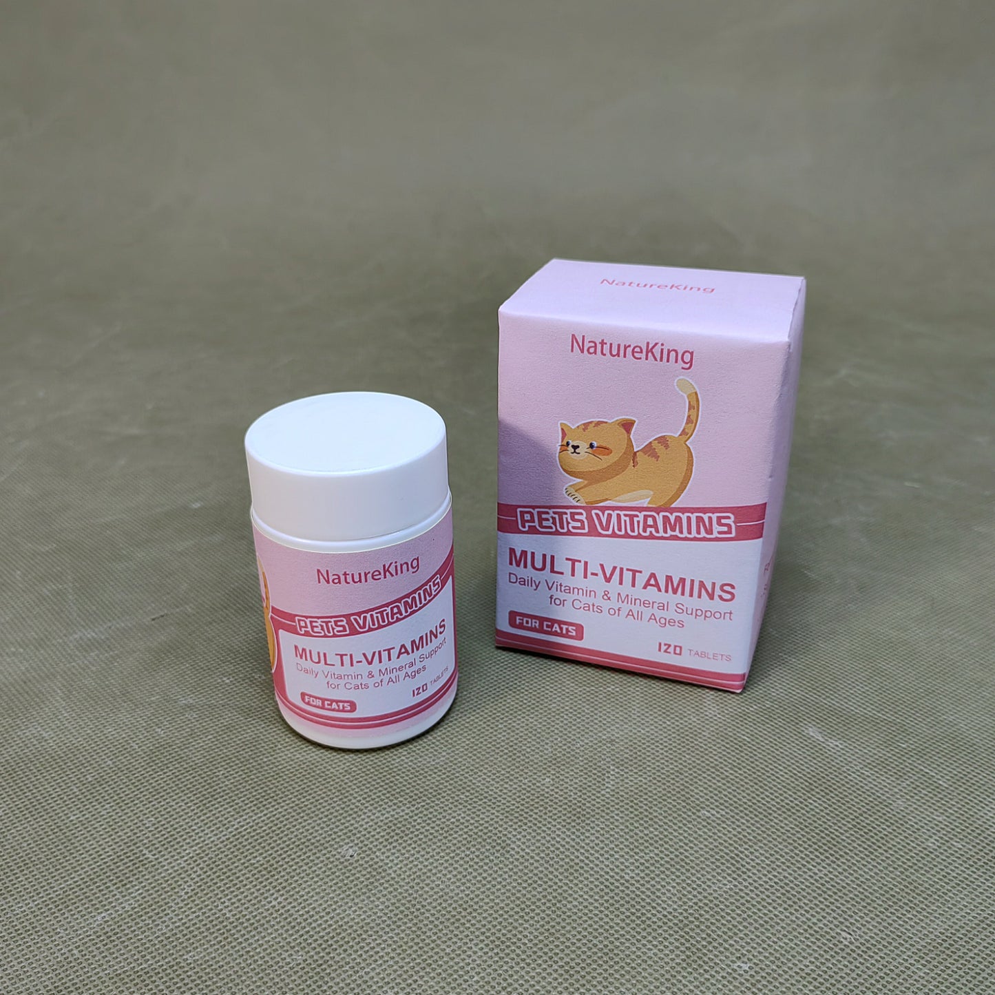 NatureKing Vitamins for pets,Cat Multivitamin Chews, Skin & Coat, Hip & Joint Support - Immune Health, Skin, Heart, Digestion