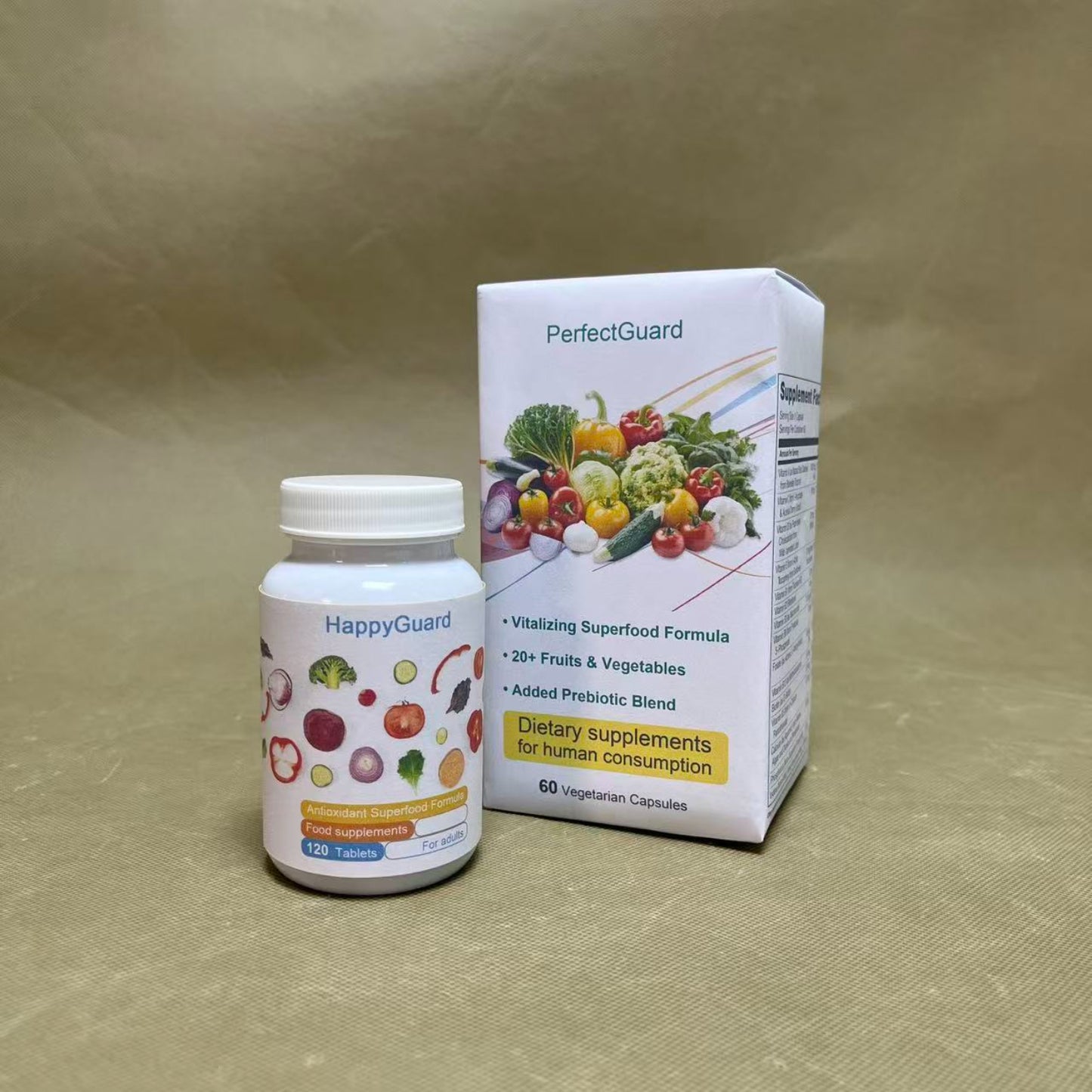 HappyGuard Food supplements,Fruits & Veggies Supplement,Vegetables and Greens – Non-GMO, Gluten Free