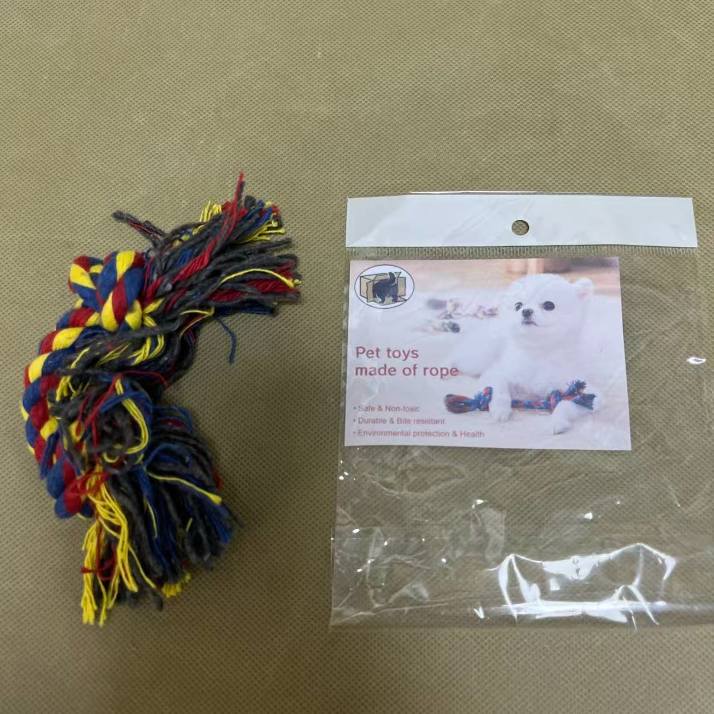 Pet toys made of rope,Small Teething Pets , Dog Toy Rope, Dog Tug of War Toy, 100% Cotton