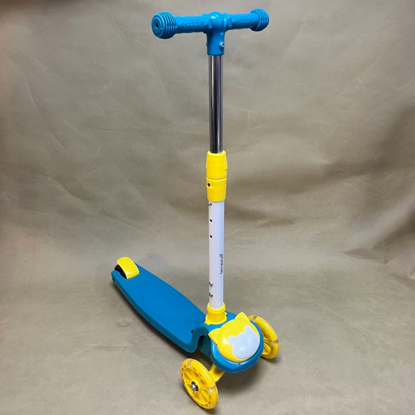 terrawulf Push scooters for children,Mini 3-Wheel Kids Scooter , Adjustable Handlebar