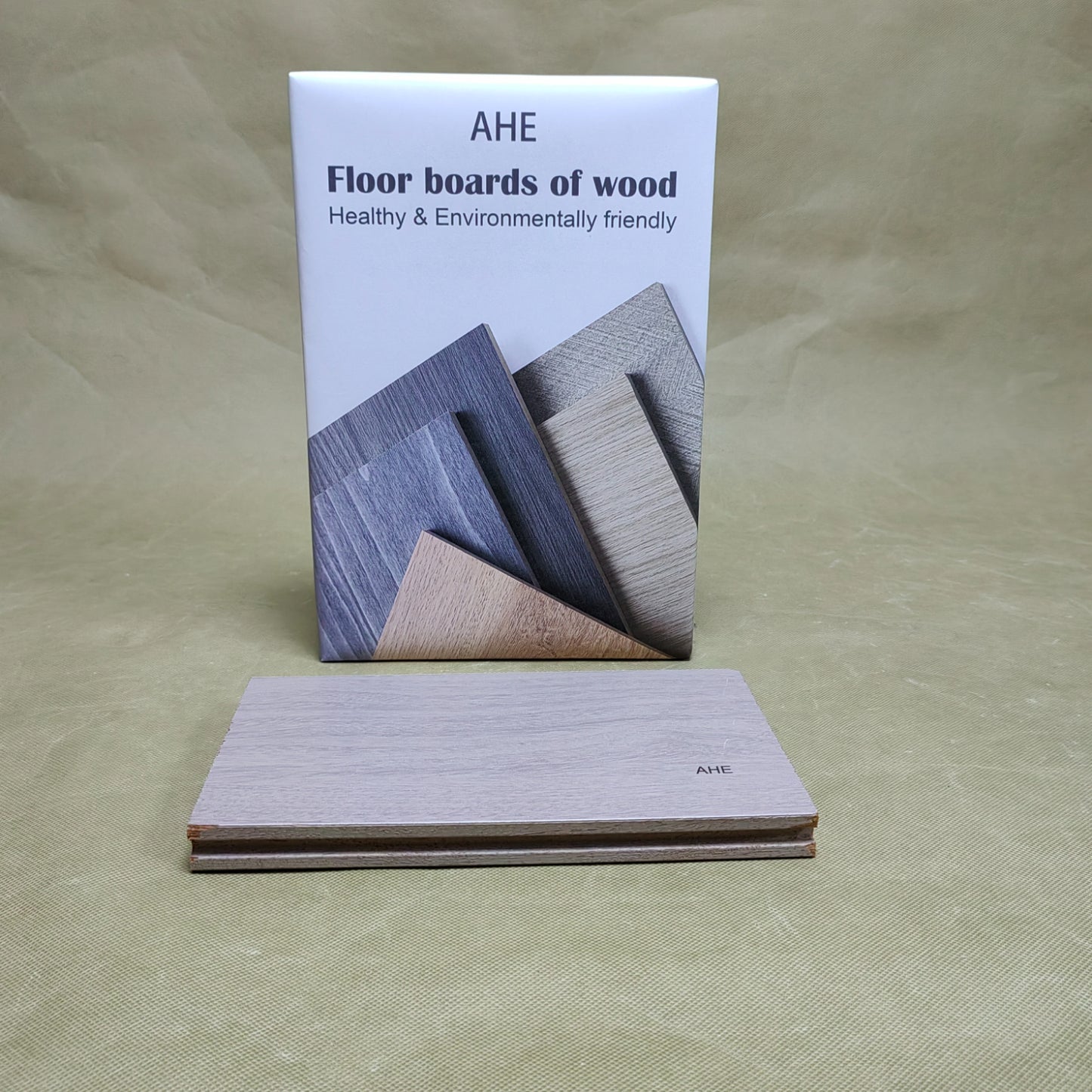 AHE Floor boards of wood,DIY Flooring - Natural Wood Grain Feel for Kitchen, Dining Room & Bedrooms,Waterproof ,Light Brown