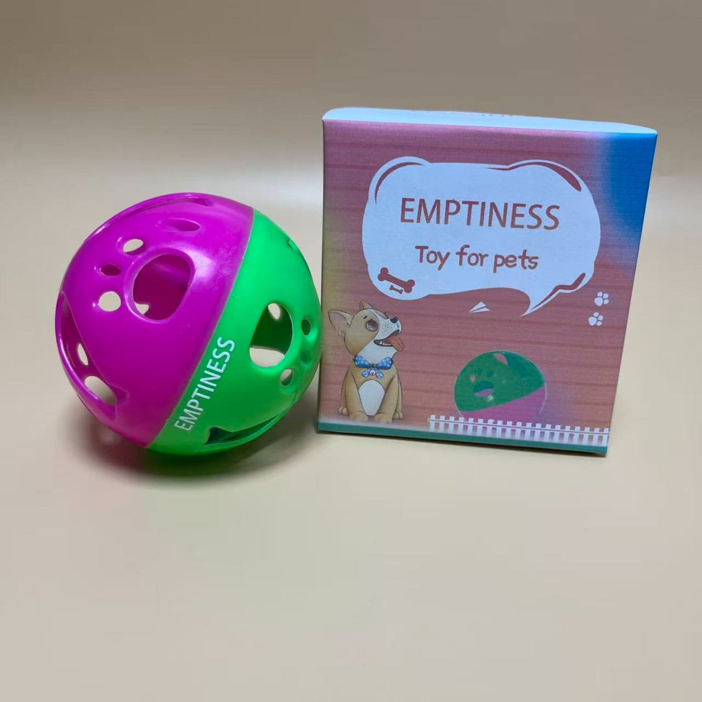 EMPTINESS Toy for pets , Cat Toy Ball with Bell, Pet Ball Kitten Toy with Bell Cat Jingle Balls for Cats Kitten