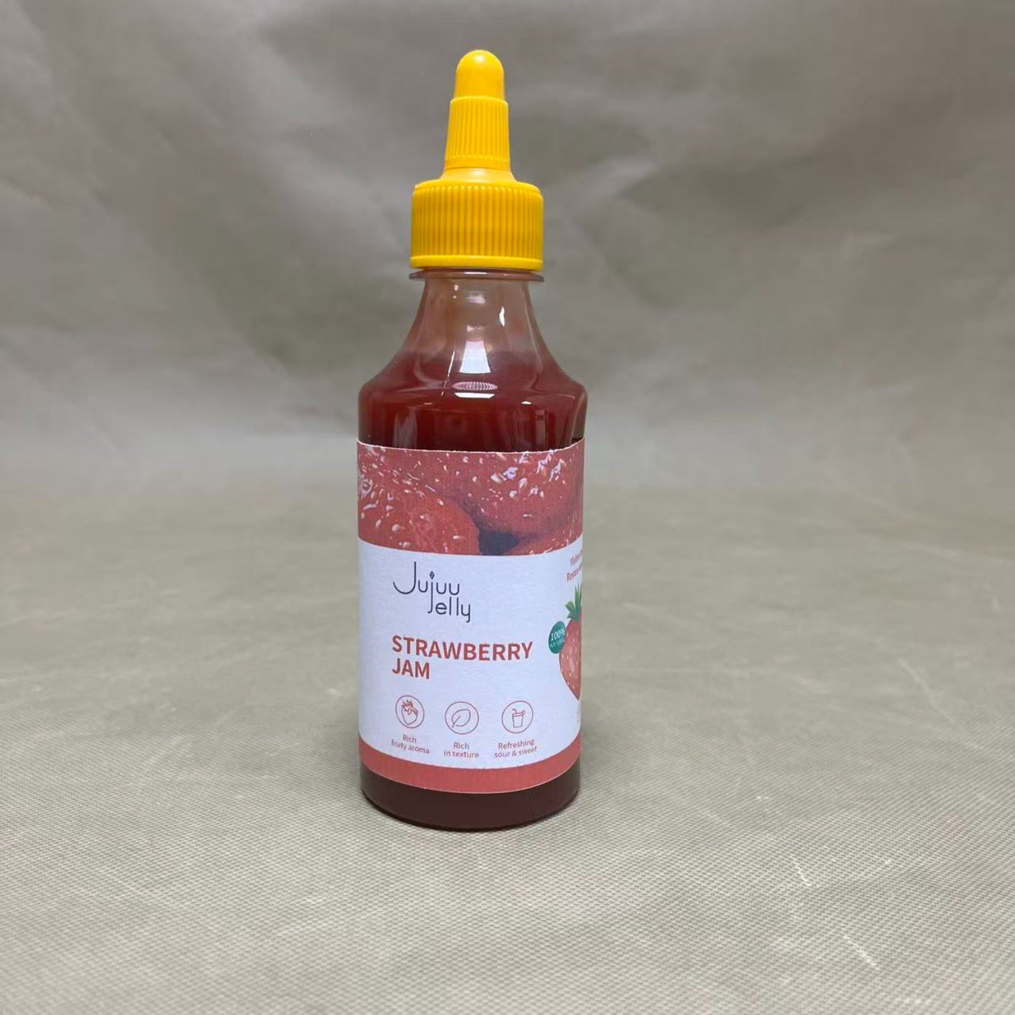 Jujuu Jelly Jams,Strawberry Jam,No Added Sugar ,Low Calorie - Gluten Free and Vegan