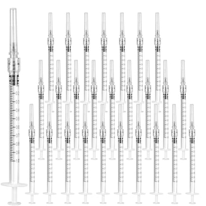 ISOPEN 16 Pack 1ml Industrial Syringes with 27Ga 1/2 Inch Needle
