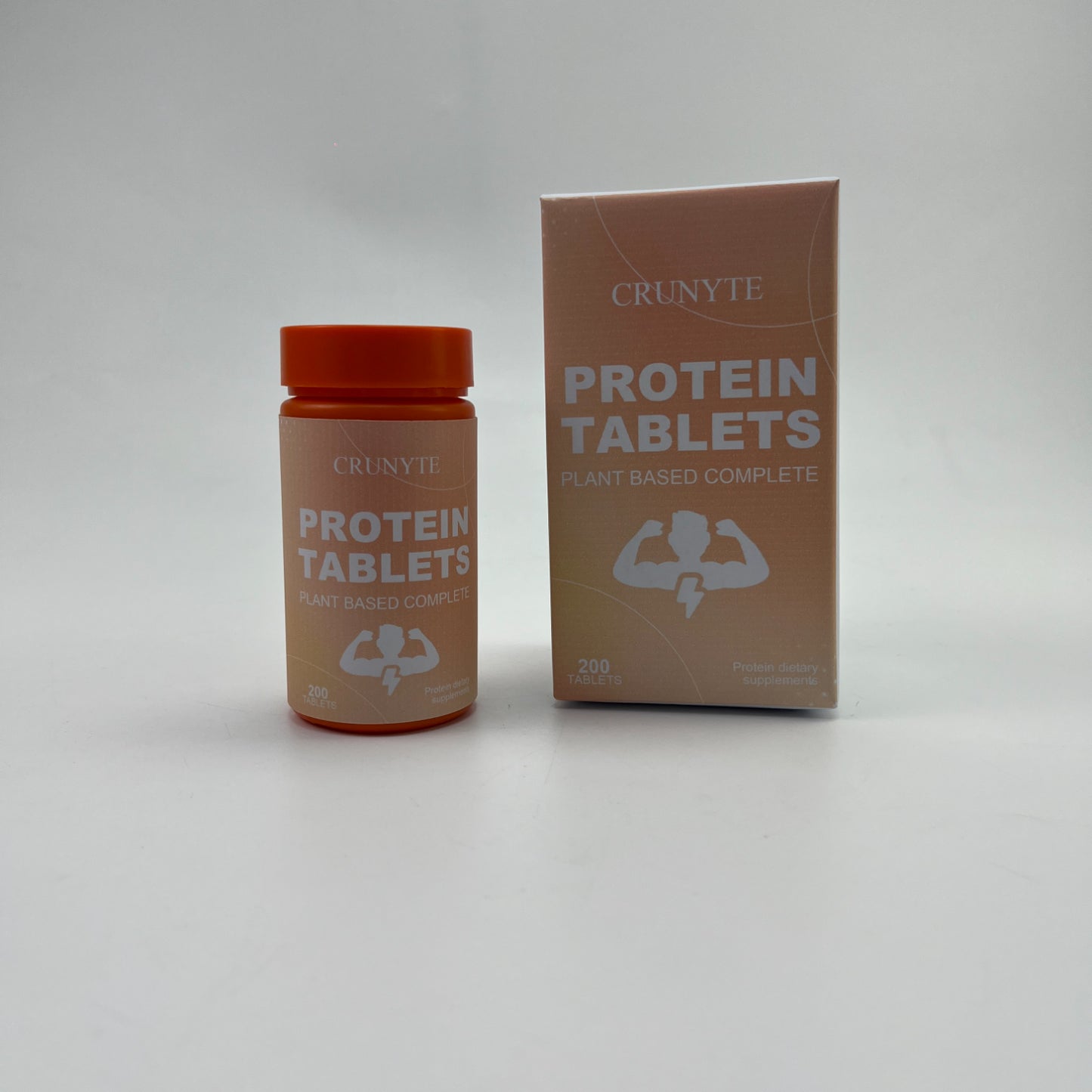CRUNYTE   Protein dietary supplements, Contains Vitamin C for Immune Health, 21 Aminos and B-6, 200 Veg Capsules