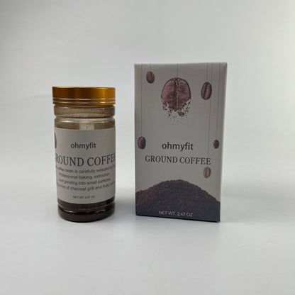 ohmyfit  Ground coffee , Organic Dark Roast Ground Coffee, French Roast