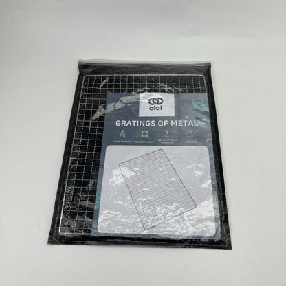 oioi   Gratings of metal, Heavy Duty Nonstick Mesh Grilling Mats ,Reusable and Easy to Clean , Works on Gas, Charcoal