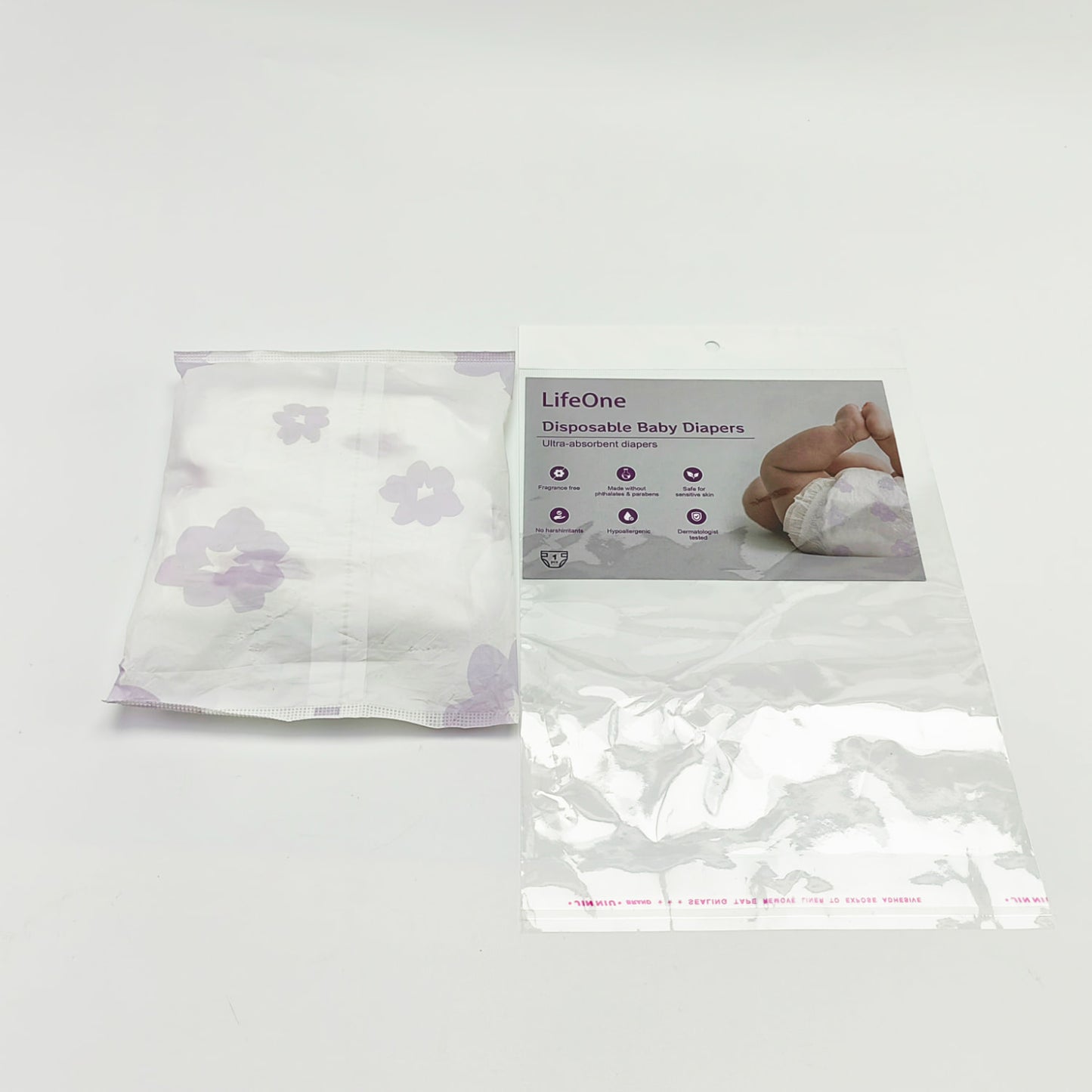 LifeOne Baby diapers, Absorbent, Keeps Baby Dry and Comfortable, Skin Safe Disposable Baby Diaper