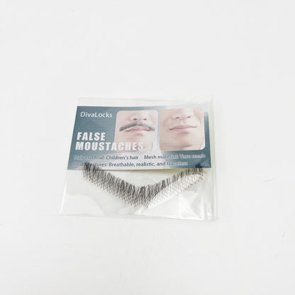 DivaLocks   False moustaches ,  Men Classic Halloween Self Adhesive Fake Beard Novelty Stick On Fake Mustaches