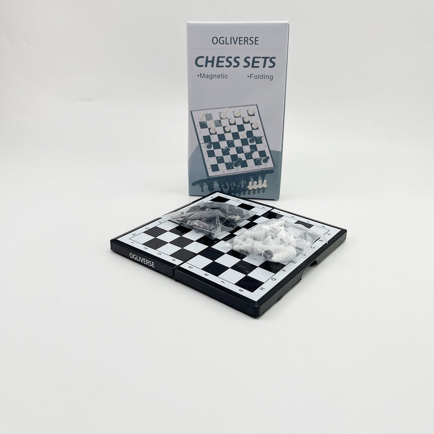 OGLIVERSE  Chess sets,Travel Chess Set, Magnetic Chess Board , Portable Folding Board Chess Games for Kids, Adults