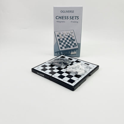 OGLIVERSE  Chess sets,Travel Chess Set, Magnetic Chess Board , Portable Folding Board Chess Games for Kids, Adults