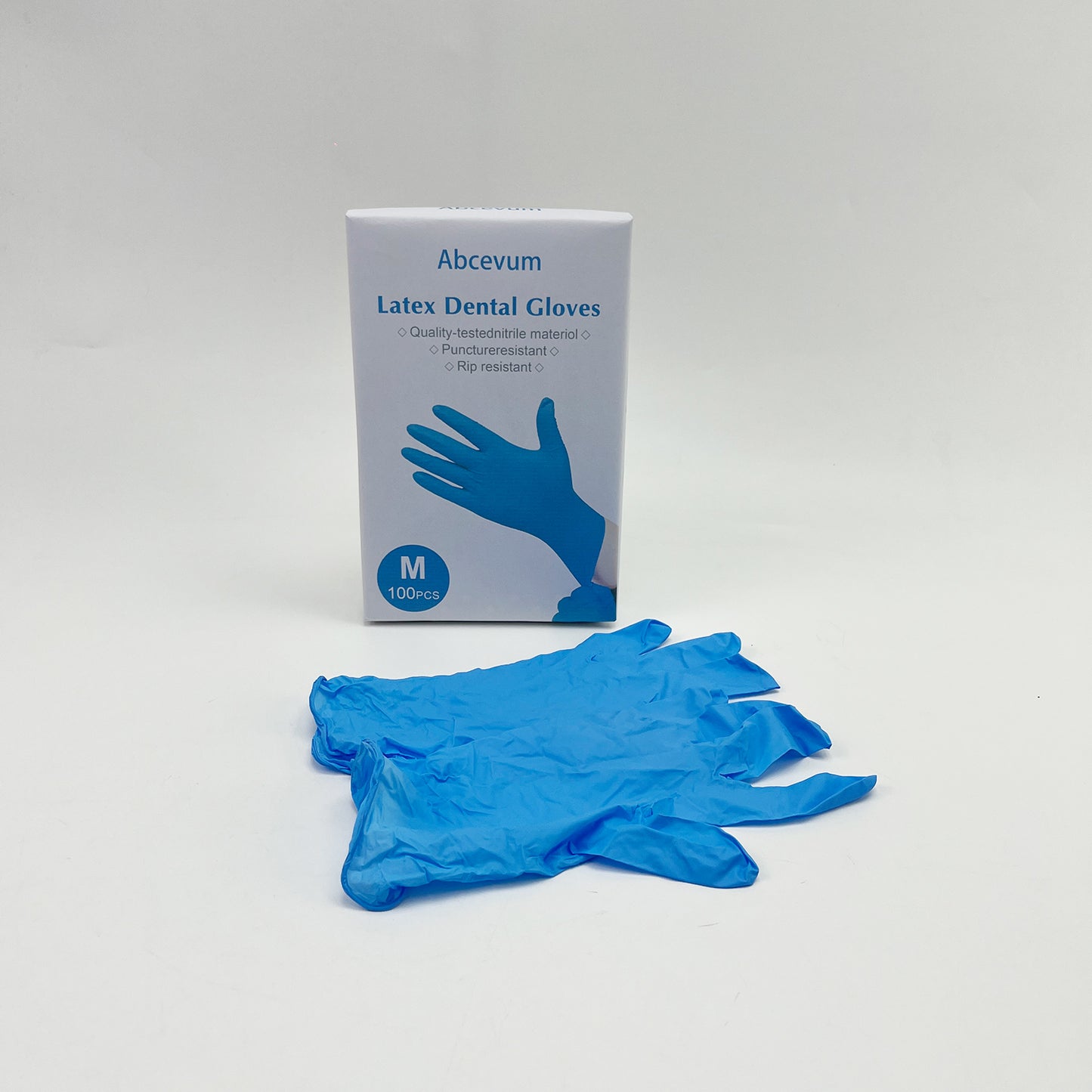 Abcevum  Dental gloves ,Nitrile Exam Gloves, Blue Disposable Gloves, Medical Grade, Food Grade, Latex Free, Powder Free