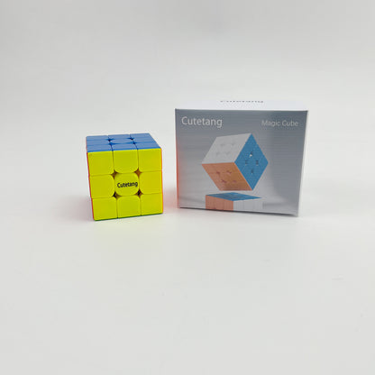 Cutetang  Speed Cube , 3x3 Speed Cube Stickerless Magic Cube 3x3x3 Puzzles Toys
