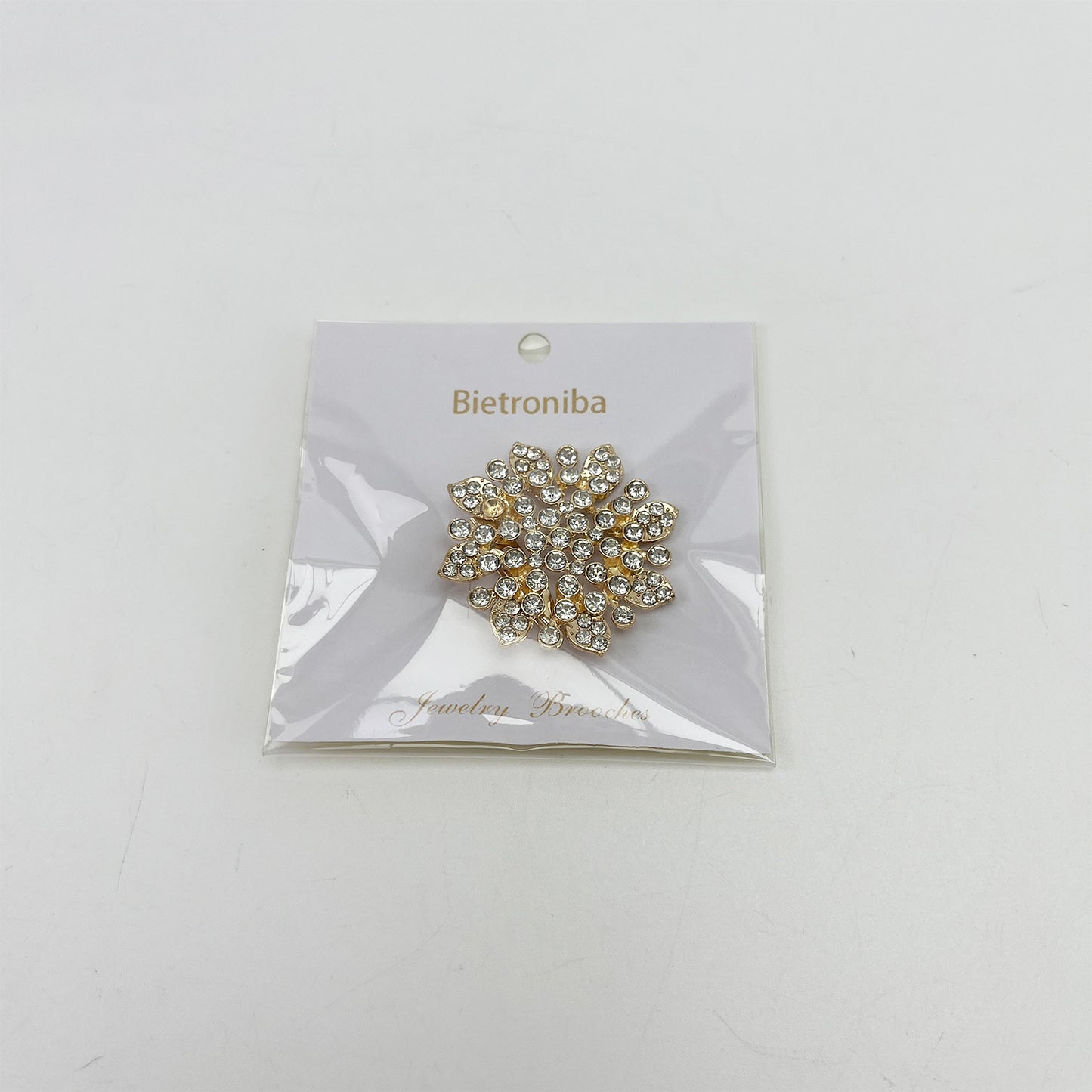 Bietroniba  Jewelry brooches  ,Fashion Jewelry Beautiful Silver Plated Rhinestone Crystal Brooch Pin for Woman