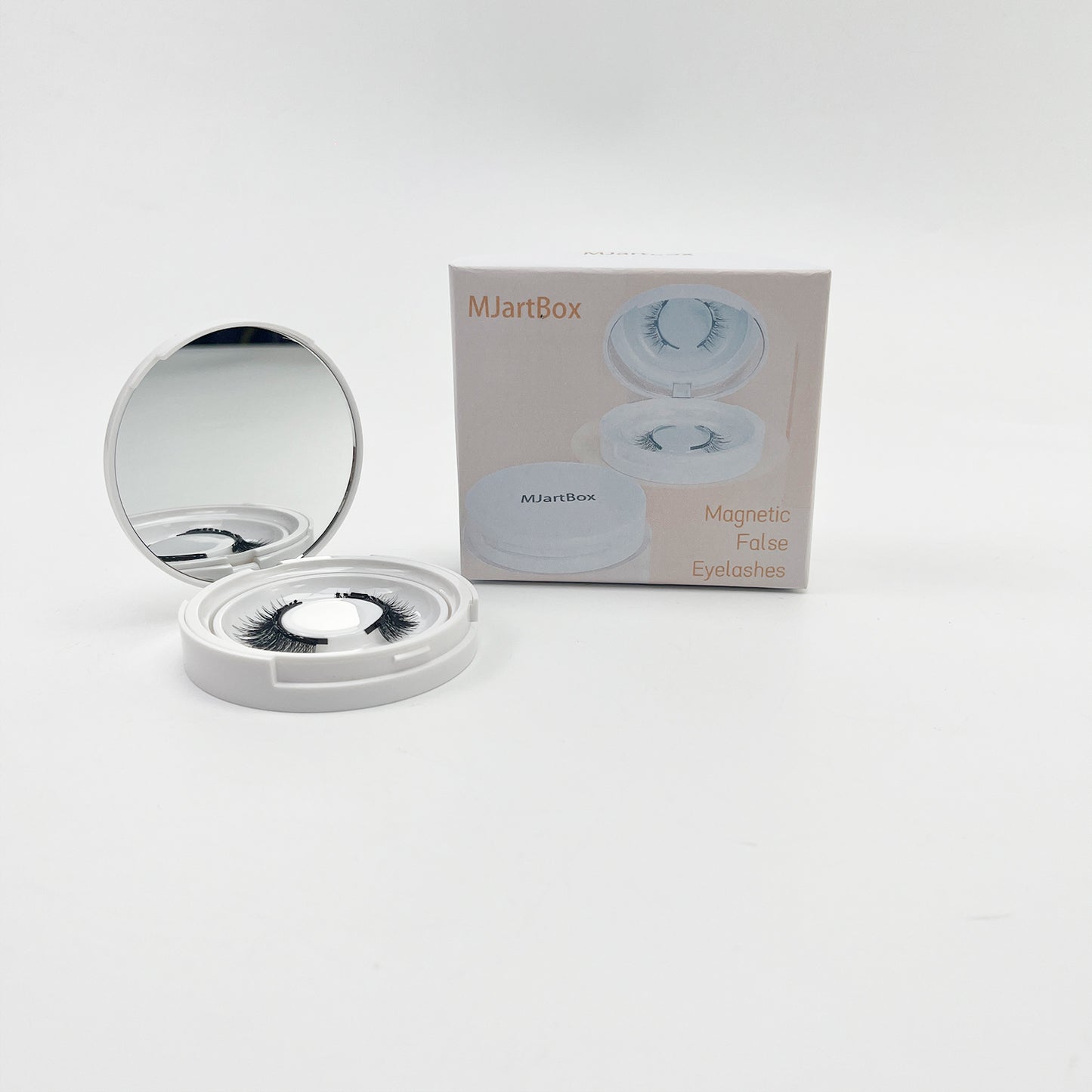 MJartBox  Magnetic false eyelashes , Dual Magnetic False Eyelashes without Eyeliner, Reusable Fake Eyelashes