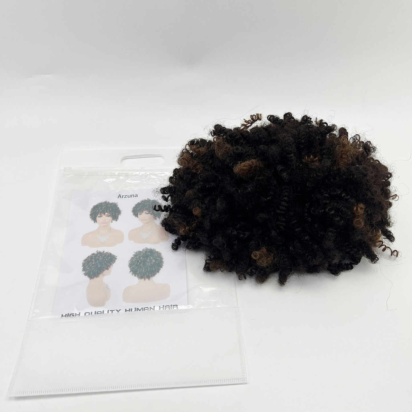 Arzuna Human hair,Human Hair Wigs for Black Women Brazilian Virgin Short Curly Afro Wigs