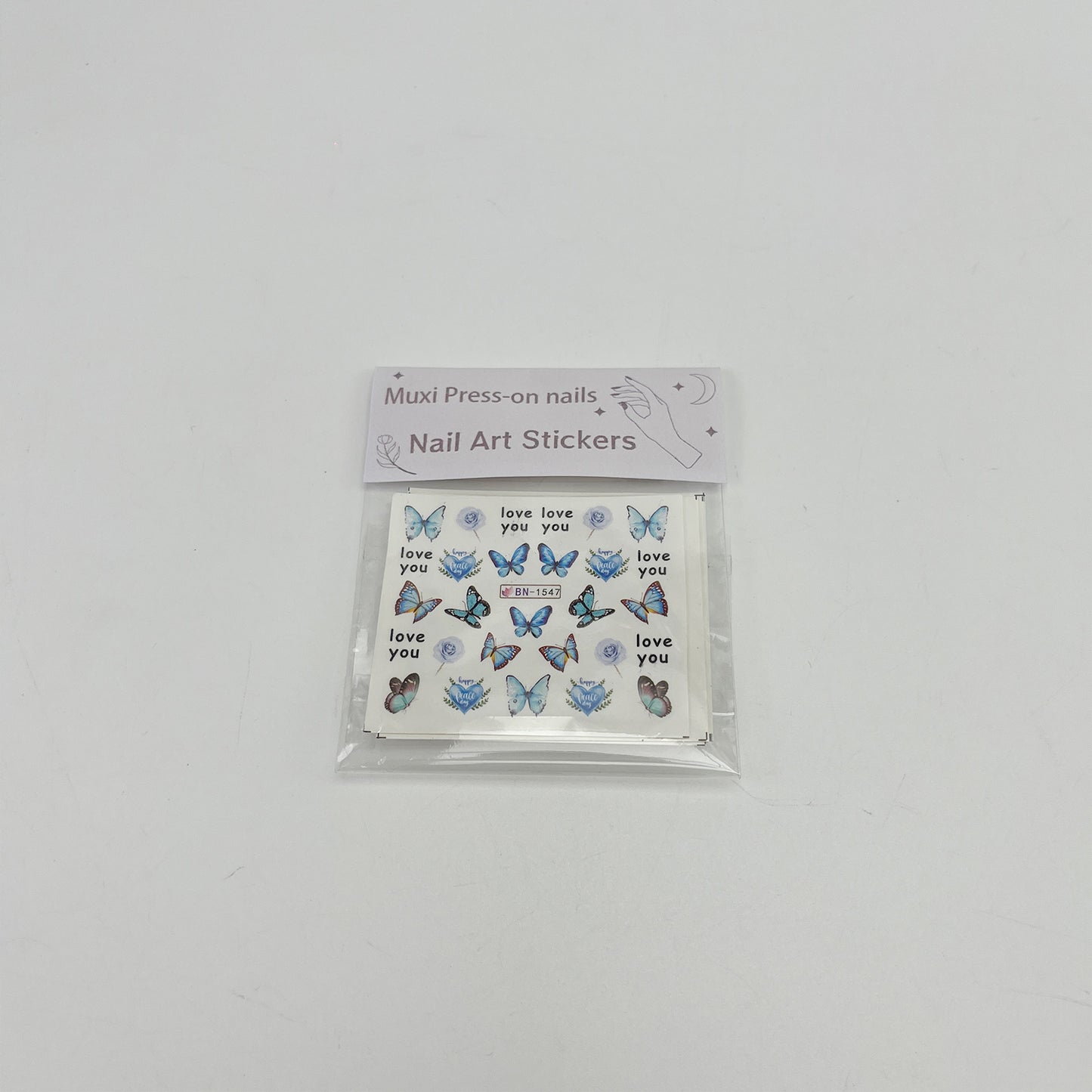 Muxi Press-on nails  Nail art stickers ,Nail Art Stickers,  Self-Adhesive  , DIY Nail Decoration