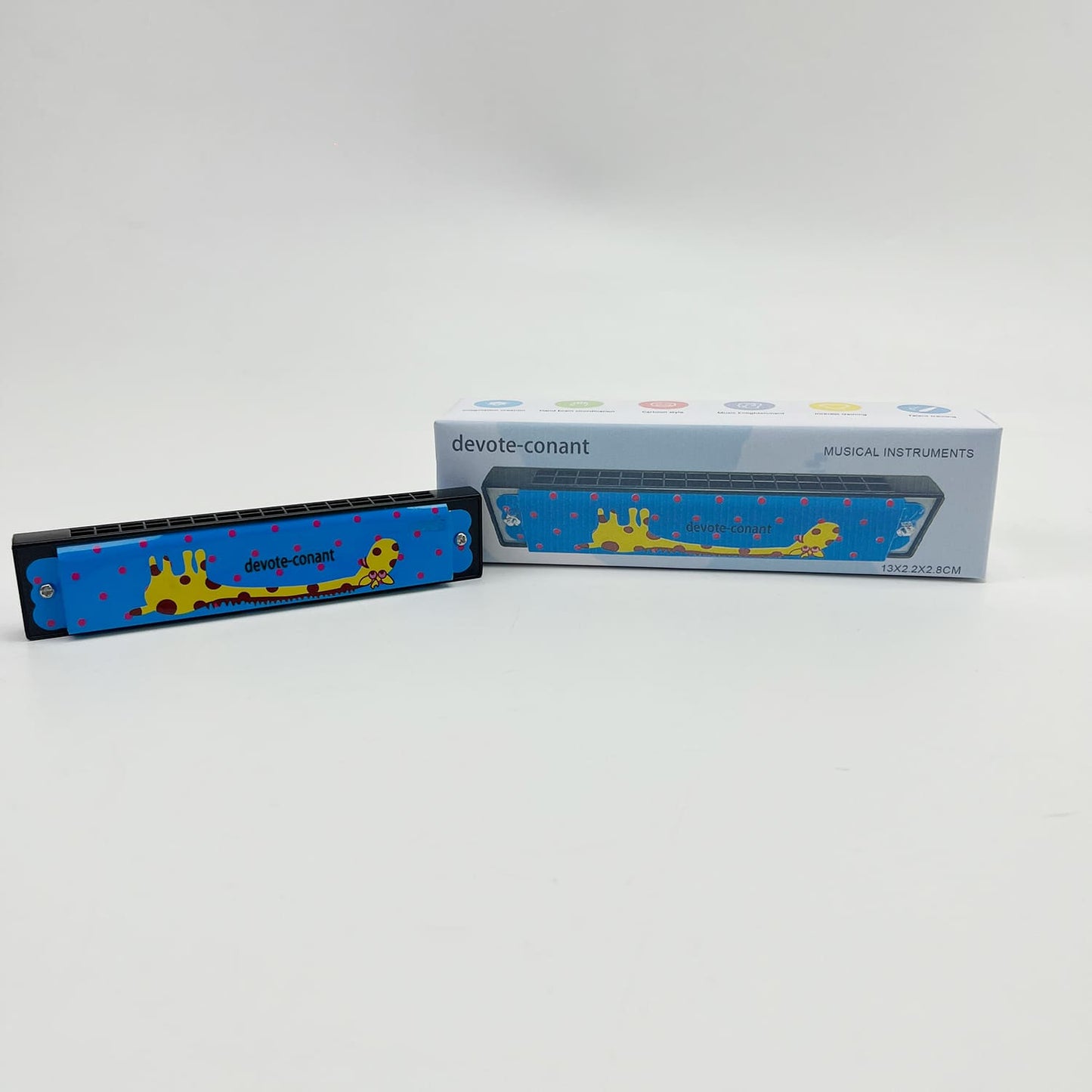 devote-conant  Musical instruments,Harmonica , Double Row of 16 Holes Harmonica,  for Adult Beginners Musical Instrument Toy