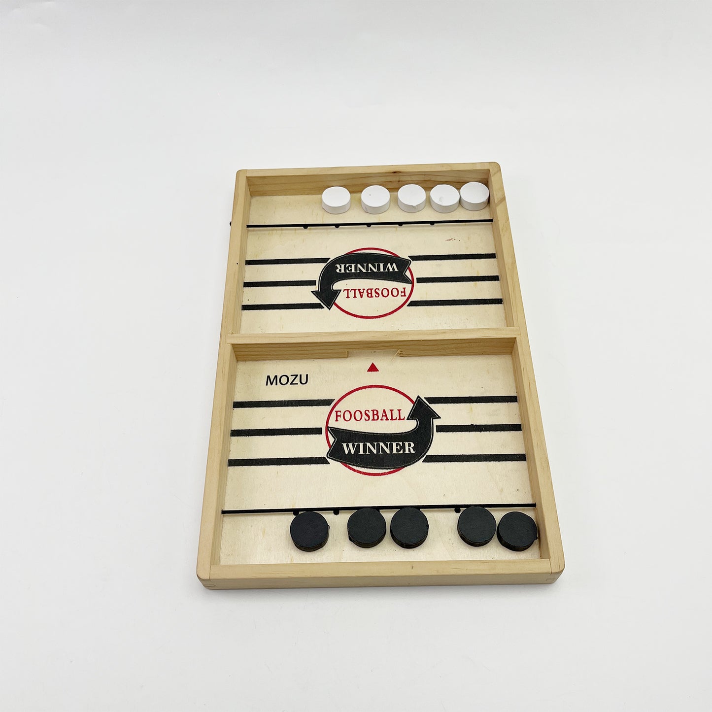 MOZU   Tabletop games, Wooden Hockey Game, Portable Table Hockey Game,Adults and Kids Family Game Toys