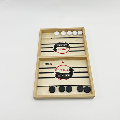 MOZU   Tabletop games, Wooden Hockey Game, Portable Table Hockey Game,Adults and Kids Family Game Toys