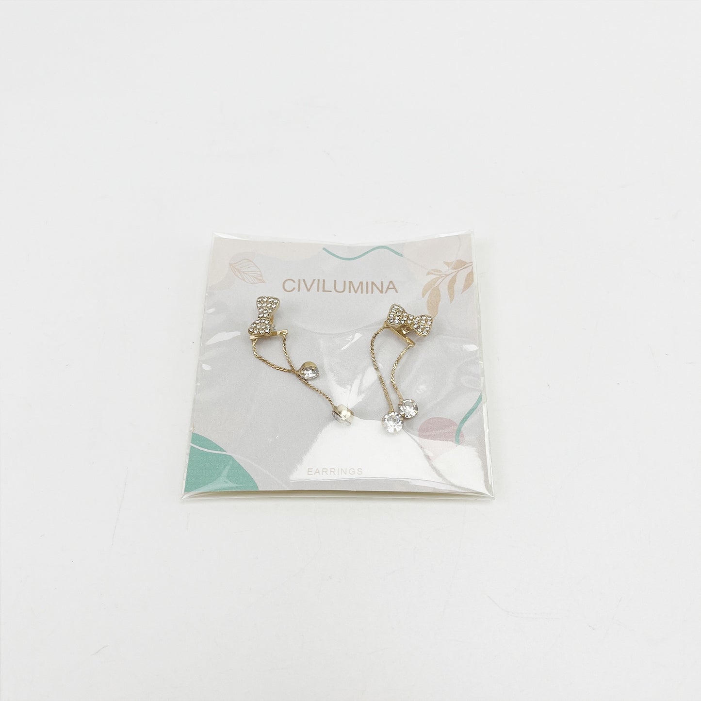 CIVILUMINA  Earrings,Gold Chain Studs Earrings for Women Trendy,Small Long Chain Earring Fashion Gold Jewelry for Women