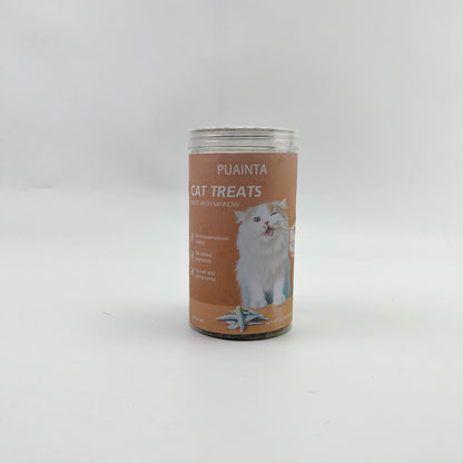 PUAINTA  Animal food  ,Freeze Dried Raw Minnows for Cats ,Single-Ingredient Freeze Dried Fish Cat Treats