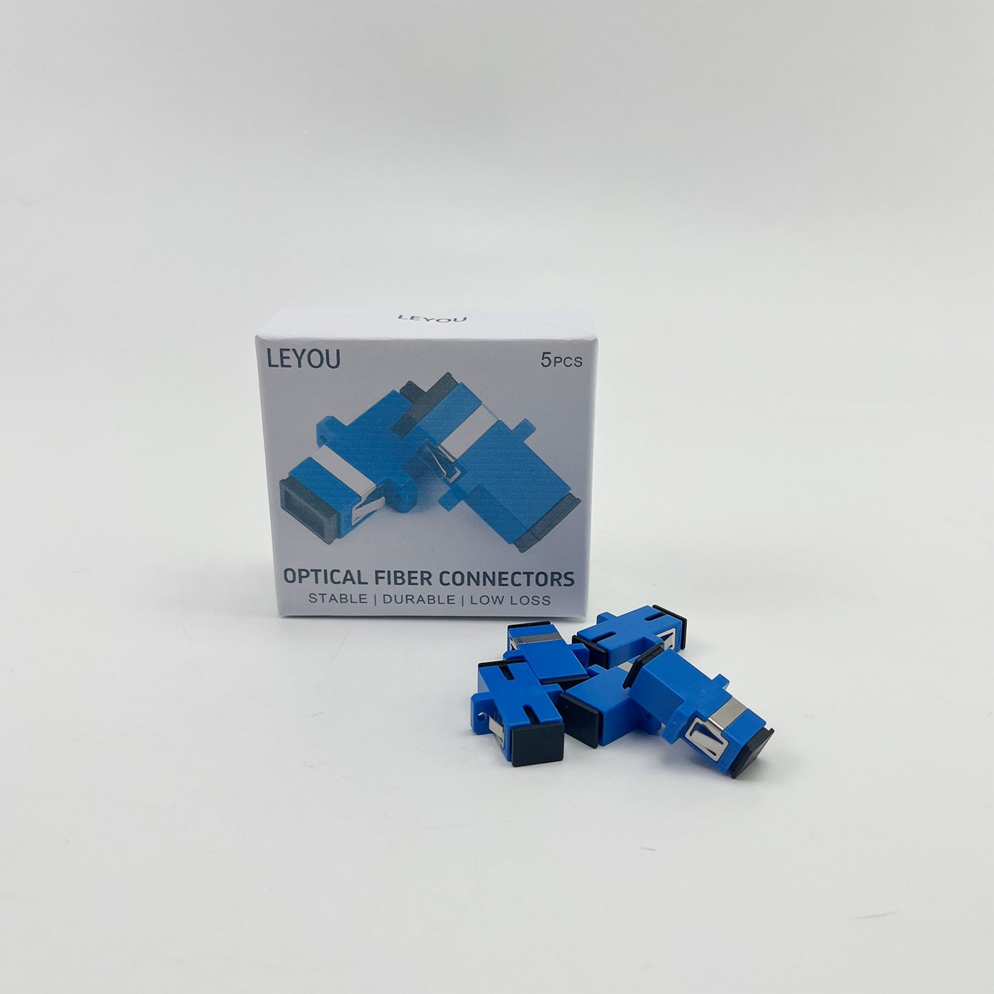 LEYOU   Optical fiber connectors , Simplex Fiber Optical Adapters Cable Connectors