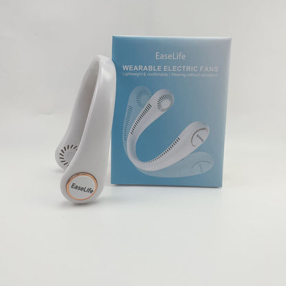EaseLife   Wearable electric fans,Portable Neck Fan,Wearable Quiet Fan for Outdoor Indoor, USB Rechargeable