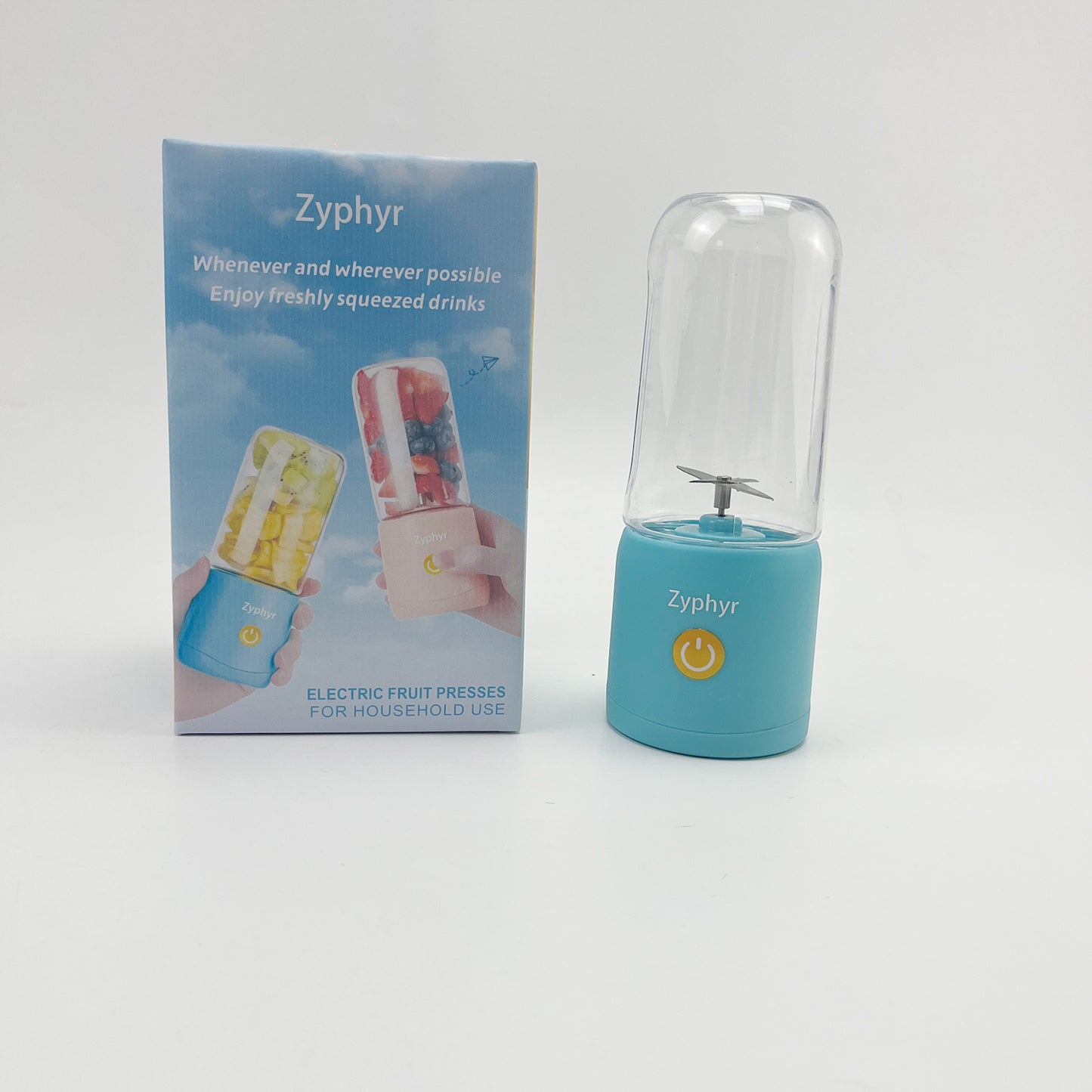 Zyphyr  Electric fruit presses for household use ,Portable Blender Smoothies Personal Blender , USB Rechargeable
