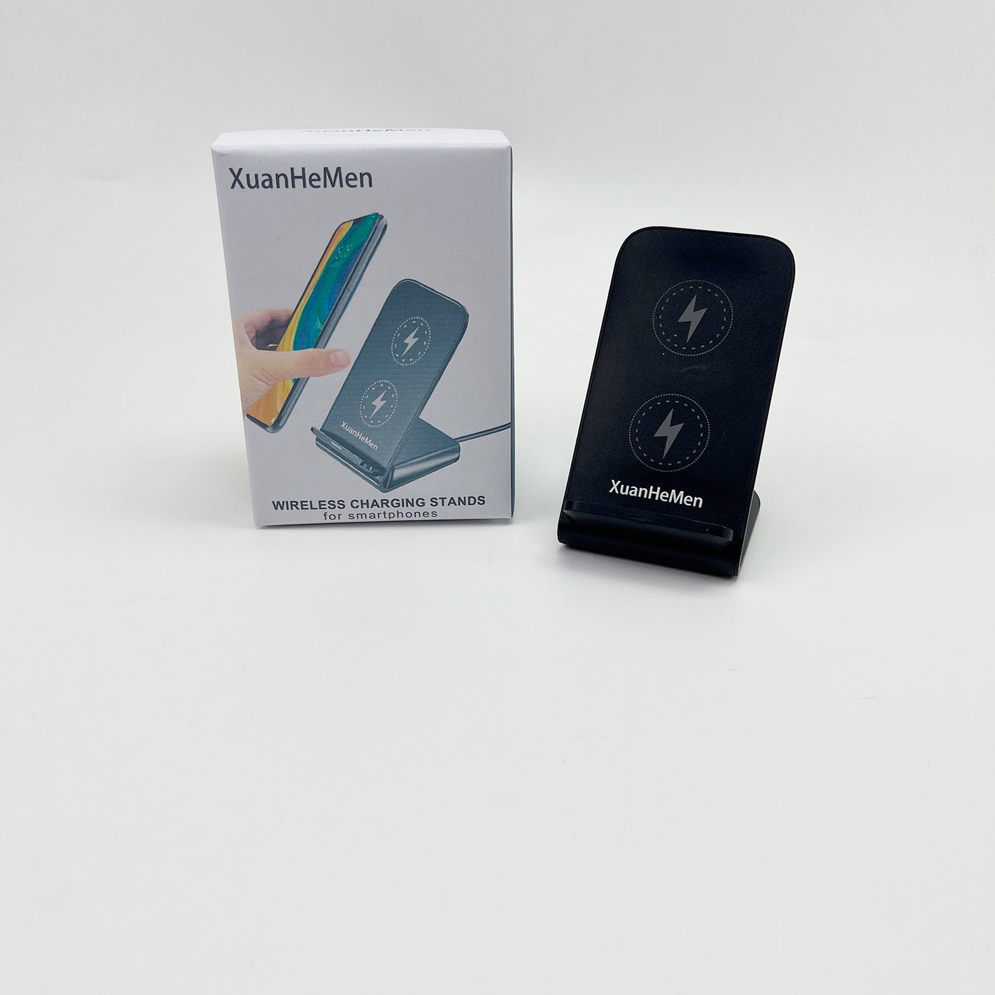 XuanHeMen  Wireless charging stands for smartphones , Wireless Charging Station with Sleep-Friendly Adaptive Light