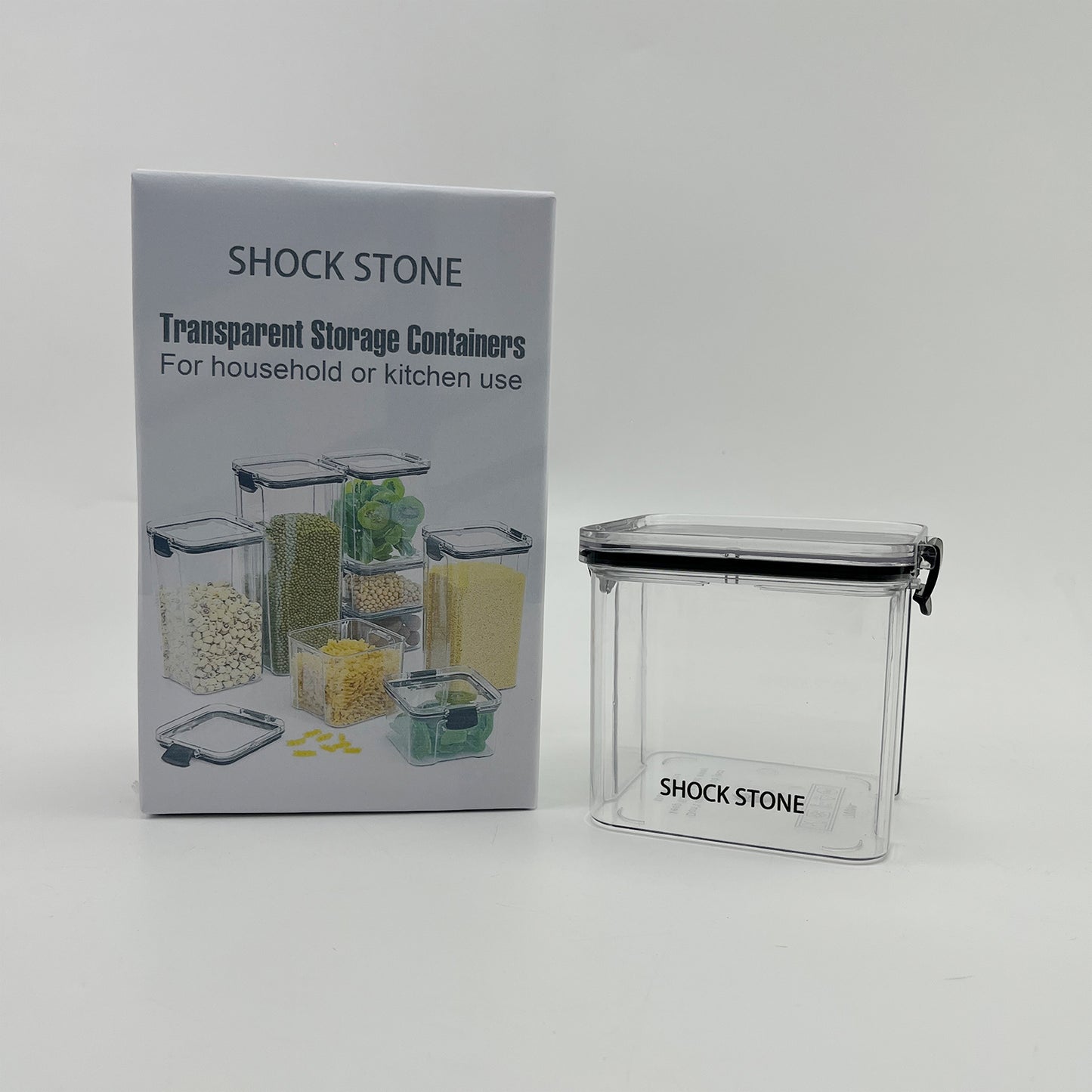 SHOCK STONE  Containers for household or kitchen use , Plastic Storage Containers for Kitchen & Pantry Organization and Storage