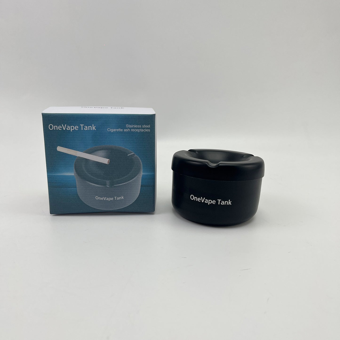 OneVape Tank  Ashtrays for smokers ,Waterproof Windproof Stainless Steel Ash Trays ,Durable, Easy to Clean