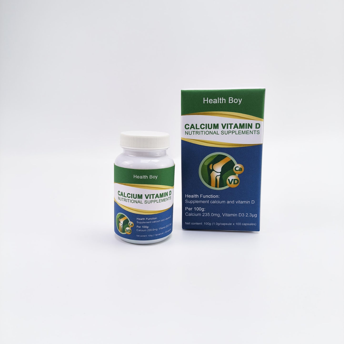 Health Boy Nutritional supplements,Calcium Supplement with Vitamin D3-235 mg Calcium per Serving with D3 for Best Absorption