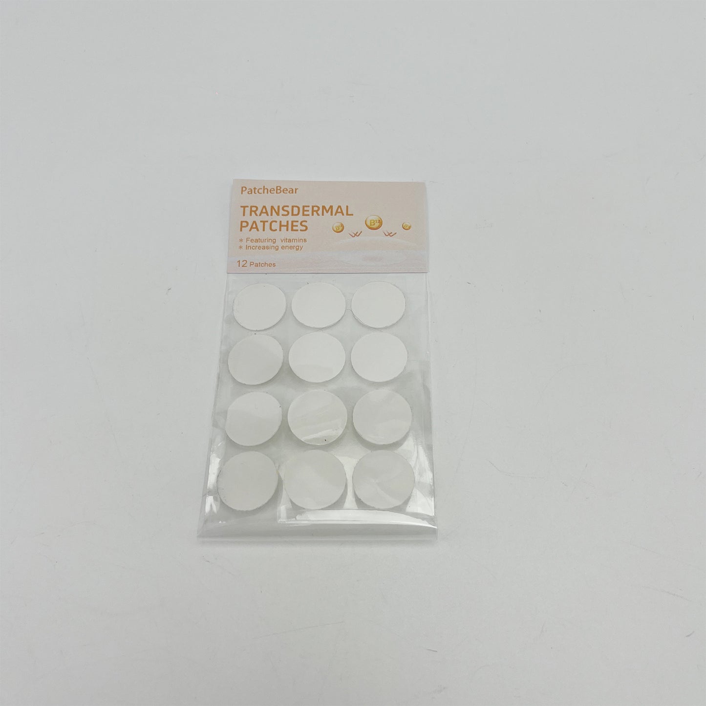 PatcheBear Transdermal patches featuring  vitamins for increasing energy ,Bioactive B Vitamins for Mood, Energy