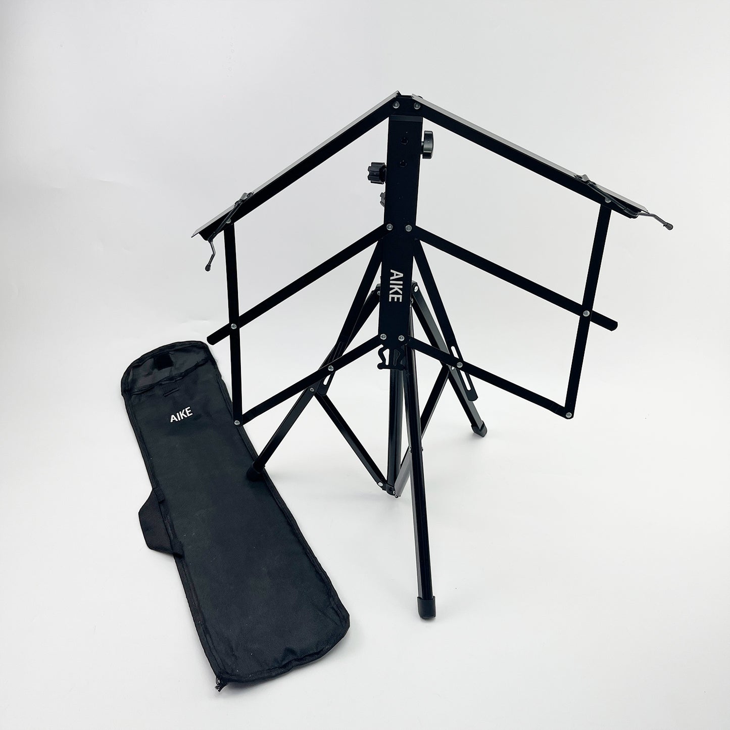 AIKE  Music stands and stands for musical instruments, Foldable & Portable Metal Sheet Music Stand with Carrying Bag