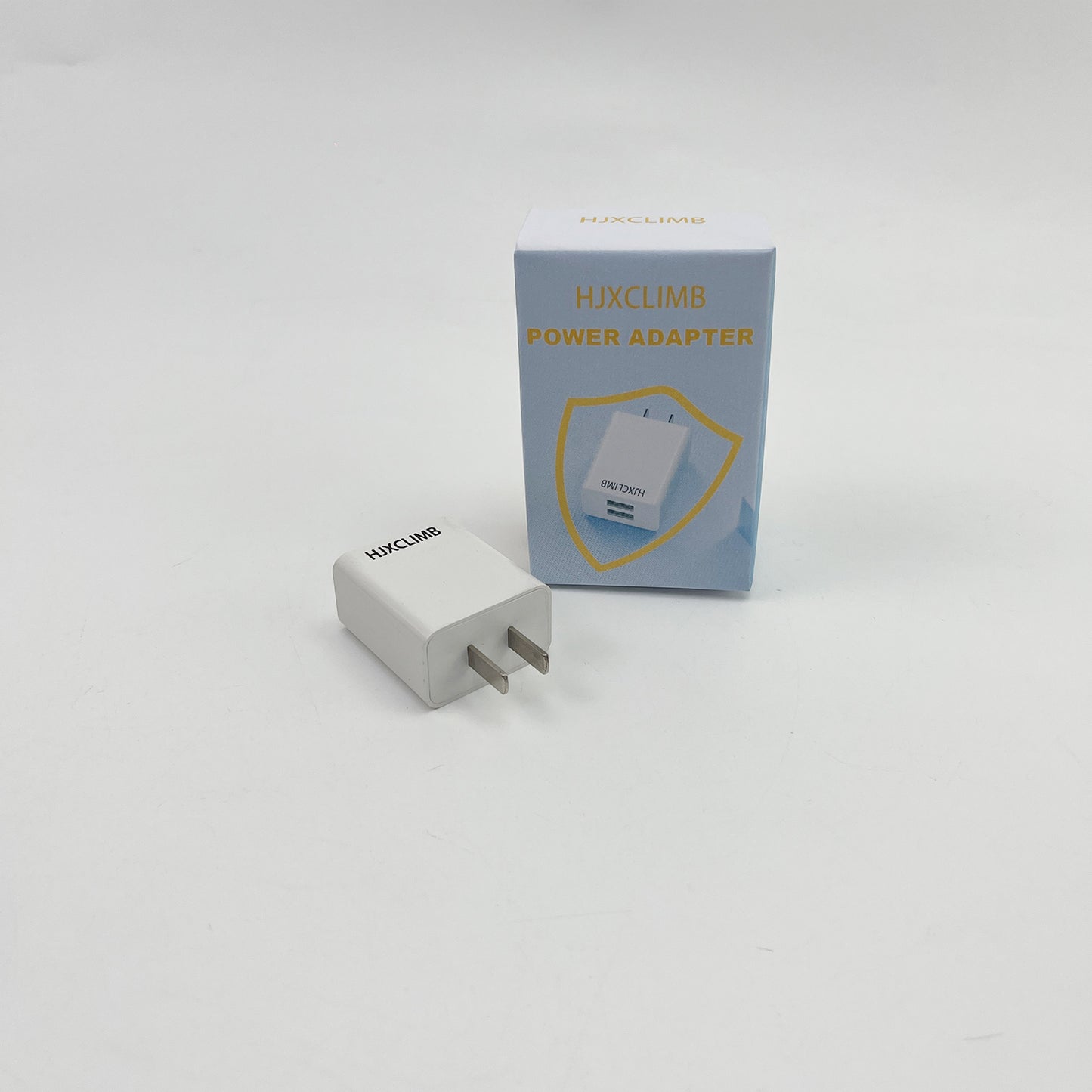 HJXCLIMB   Power adapters,USB Wall Charger ,Dual Port Cube Power Adapter Plug Block Charging Box Brick