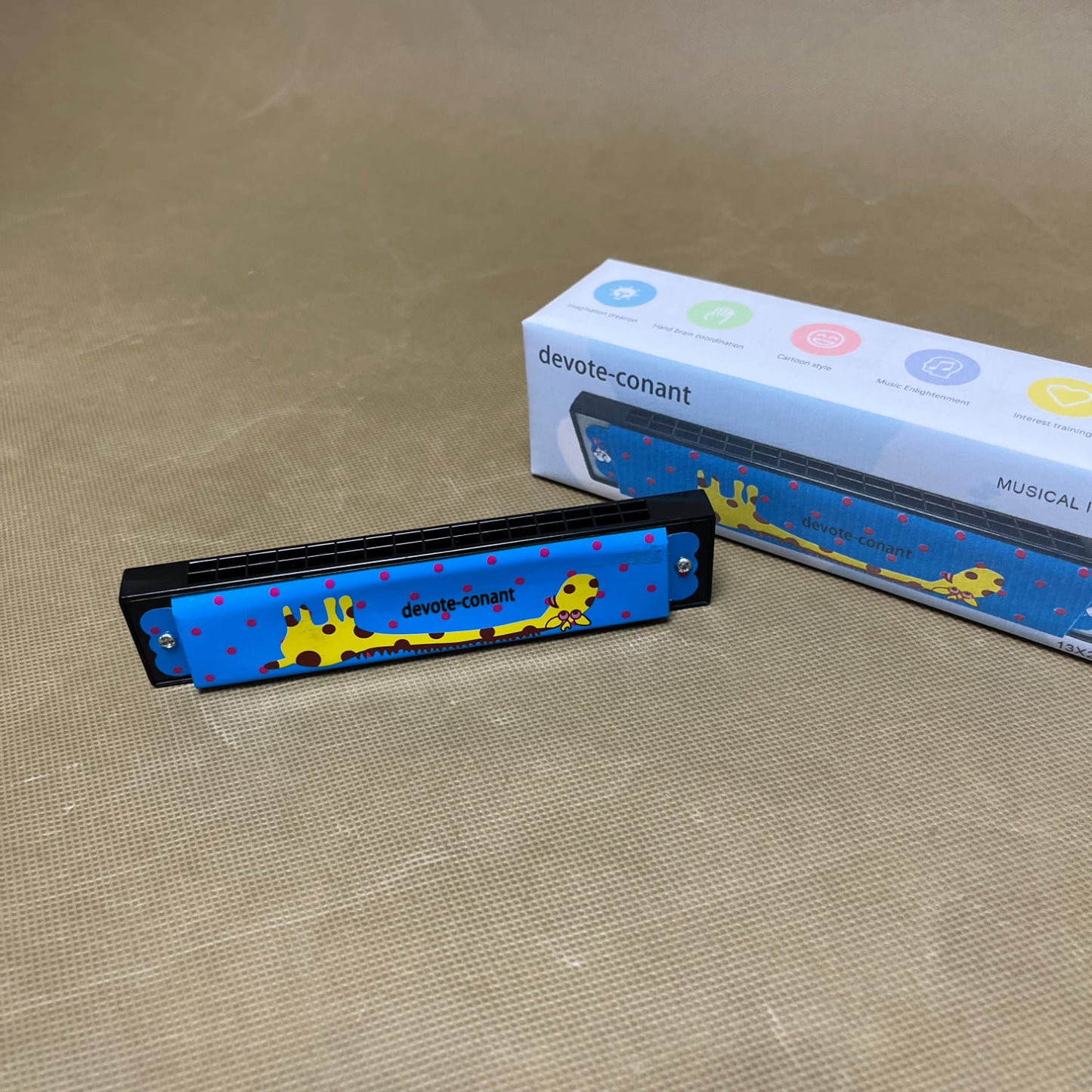 devote-conant  Musical instruments,Harmonica , Double Row of 16 Holes Harmonica,  for Adult Beginners Musical Instrument Toy