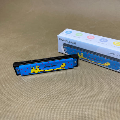 devote-conant  Musical instruments,Harmonica , Double Row of 16 Holes Harmonica,  for Adult Beginners Musical Instrument Toy