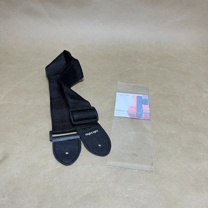 HighLight  Guitar straps, Cotton Guitar Strap, Adjustable Length ,Black