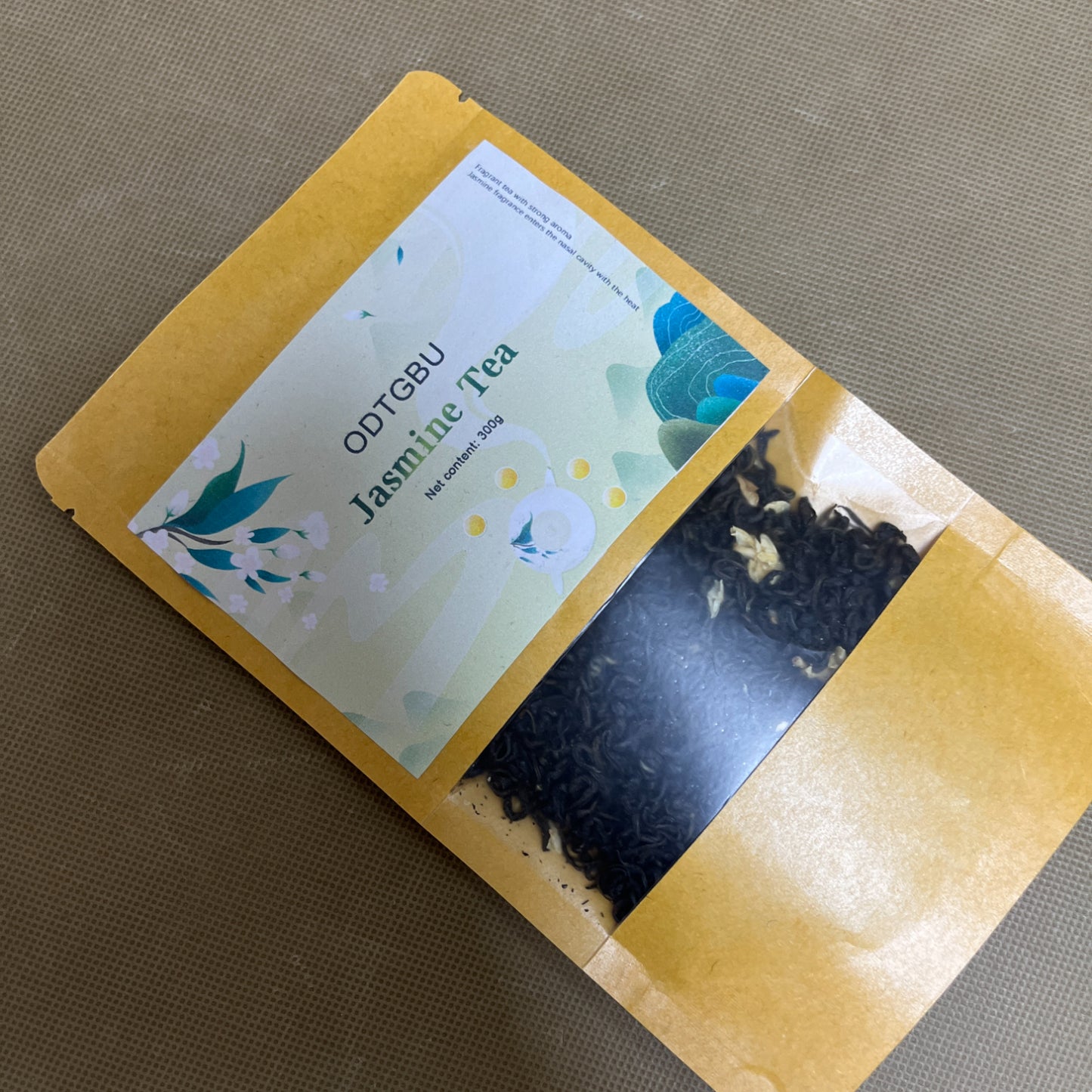 ODTGBU  Jasmine tea , 100% Natural, Handpicked, Fragrant Jasmine Aroma, Caffeinated, Eco-Friendly