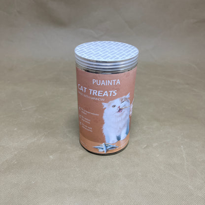 PUAINTA  Animal food  ,Freeze Dried Raw Minnows for Cats ,Single-Ingredient Freeze Dried Fish Cat Treats