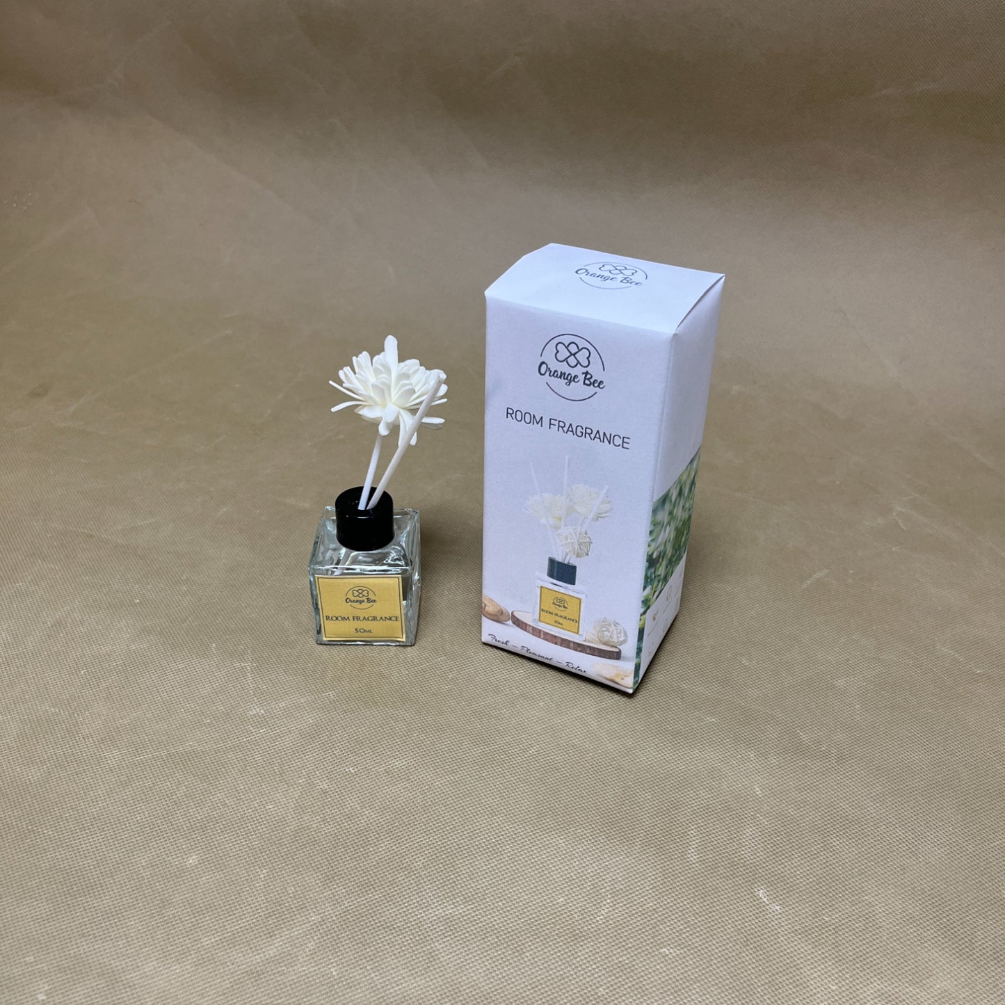 Orange Bee  Room fragrances , Scented Diffuser with Sticks Home Fragrance Reed Diffuser for Bathroom Shelf Decor
