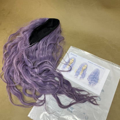 JaziCurls  Human hair,Light Purple Human Hair Wigs HD Transparent Lace Front Lilac Human Hair Wig