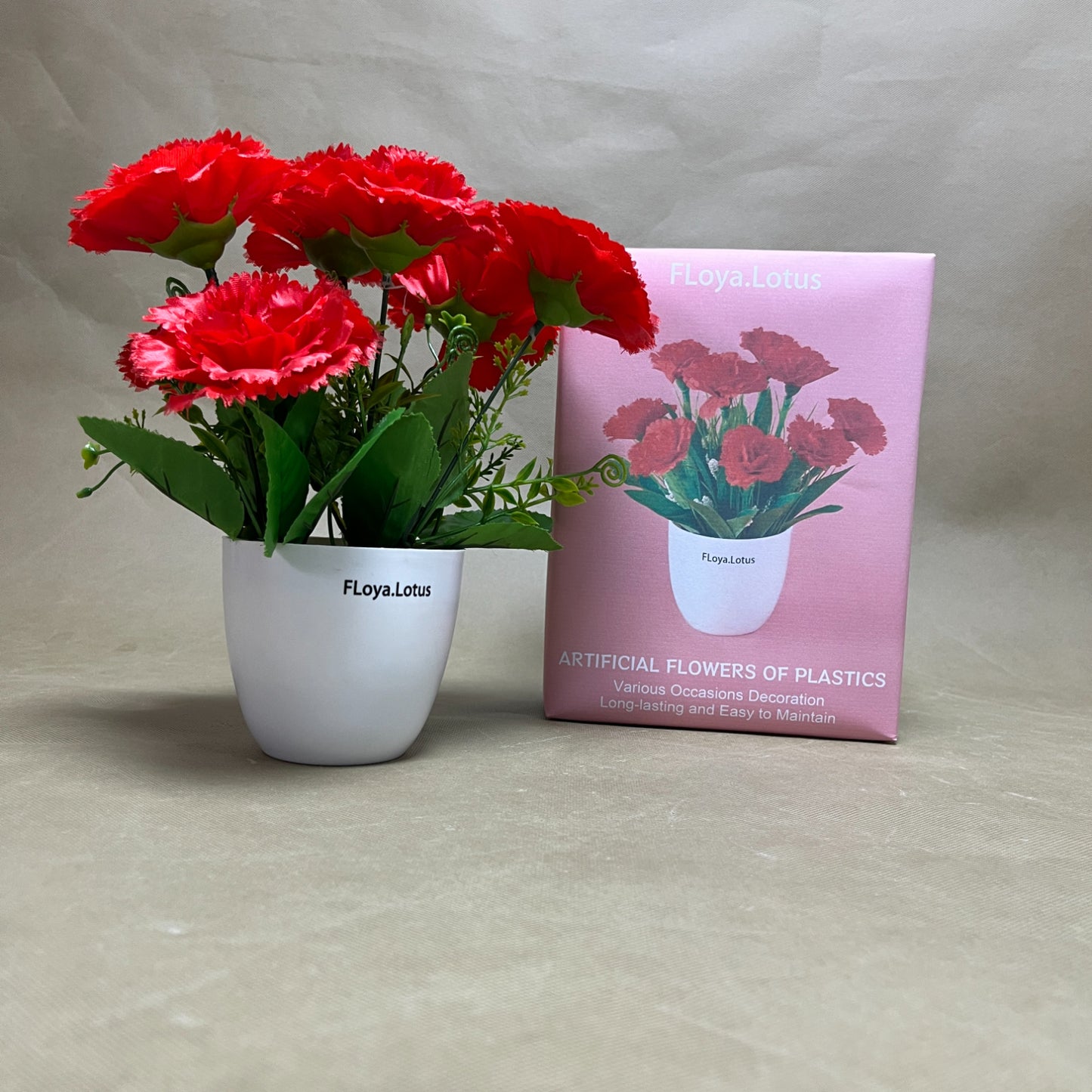 FLoya.Lotus  Artificial flowers,Artificial Flowers for Outdoor ,for  Planters Indoor Outside Garden