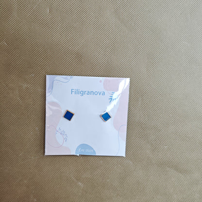 Filigranova Ear studs , Hypoallergenic Flat Back Stud Earrings for Women Men  Earrings for Sensitive Ears Cartilage Earring